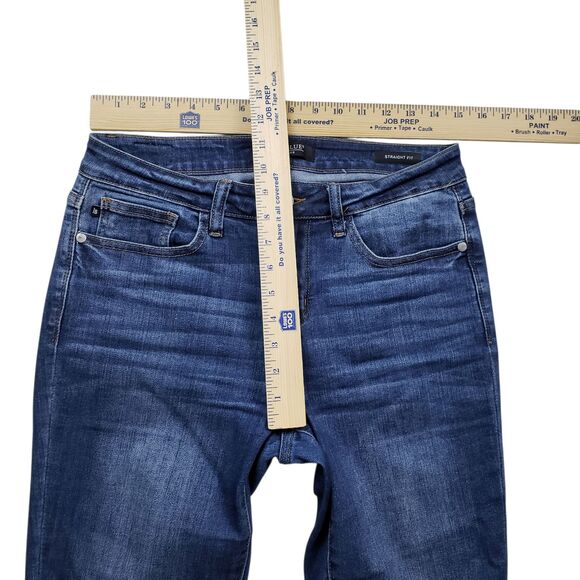 Judy Blue Jeans Womens 28 Straight Fit Mid Rise Denim Dark Wash - Picture 5 of 8